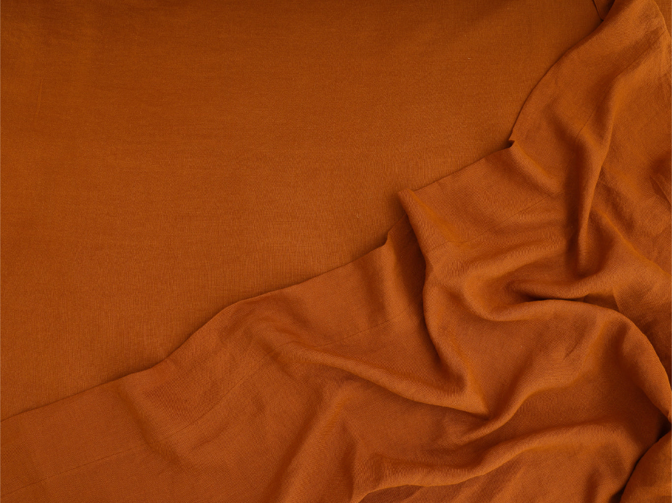 Cinnamon Linen Flat Sheet - 100% French Flax Linen